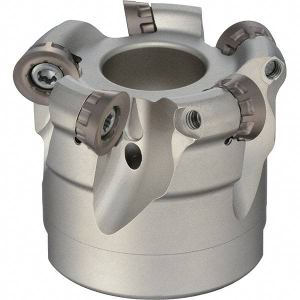 Sumitomo - 2" Cut Diam, 6mm Max Depth, 3/4" Arbor Hole, 4 Inserts, RDET12 Insert Style, Indexable Copy Face Mill - RSX Cutter Style, 1-3/4 High, Series RSX - Americas Industrial Supply