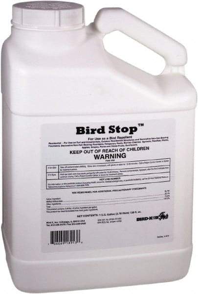 Bird-X - 1 Gal Liquid Bird Repellent - Targets Geese, Pigeons, Sparrows, Starlings, Gulls, Ducks - Americas Industrial Supply