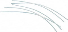 Made in USA - 6" Long, 2:1, PVC Heat Shrink Electrical Tubing - Clear - Americas Industrial Supply