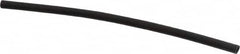 Made in USA - 6" Long, 2:1, PVC Heat Shrink Electrical Tubing - Black - Americas Industrial Supply