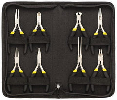 General - 8 Piece Mini Plier Set - Comes in Vinyl Case - Americas Industrial Supply