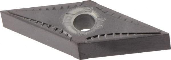 Kennametal - VNGG330 FS Grade KCU10 Carbide Turning Insert - TiAlN Finish, 35° Diamond, 3/8" Inscr Circle, 3/16" Thick, 0.004" Corner Radius - Americas Industrial Supply