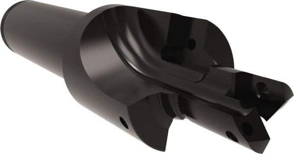 Allied Machine and Engineering - ISO 11926-1, MS 16142, SAE J1926-1 Standard, 1/2-20" Thread, 5 Tube Dash Number, 12° Porting Angle, 29/64" Pilot Diam, 5/8" Shank Diam, Indexable Spade Blade Insert Porting Tool - 2 Porting Inserts, 3.652" Overall Length - Americas Industrial Supply