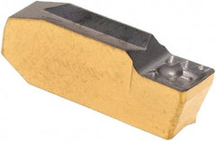 Iscar - 404GIMIY Grade IC830, 4mm Cutting Width Carbide Grooving Insert - 2mm Max Depth of Cut, Neutral, 0.4mm Corner Radius, AlTiN/TiN Finish - Americas Industrial Supply