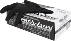 PRO-SAFE - Size L, 5 mil, Industrial Grade, Powder Free Nitrile Disposable Gloves - Exact Industrial Supply