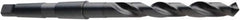 DORMER - 46.5mm, 4MT 118° Point High Speed Steel Taper Shank Drill Bit - Oxide Finish, 215mm Flute Length, 364mm OAL, Spiral Flute, Series A130 - Americas Industrial Supply