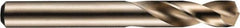 DORMER - 2.5mm 135° Spiral Flute High Speed Steel Screw Machine Drill Bit - Bright Finish, Right Hand Cut, 14mm Flute Length, 43mm OAL, Split Point, Straight Shank - Americas Industrial Supply