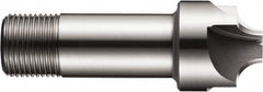 DORMER - 1/2" Radius, 1-3/8" Mill Diam, 4 Flute High Speed Steel Corner Rounding End Mill - Single End, Uncoated, 3-1/4" OAL, 1" Shank Diam - Americas Industrial Supply