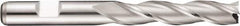 DORMER - 3 Flute Cobalt Roughing & Finishing Square End Mill - Uncoated, Weldon Shank, 30° Helix, Centercutting, Extra Long Length - Americas Industrial Supply