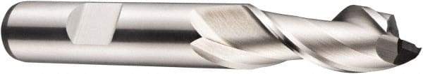 DORMER - 20mm Diam, 38mm LOC, 2 Flute Cobalt Keyway End Mill - Spiral Flute, Uncoated, 20mm Shank Diam, 104mm OAL, 40° Helix, Centercutting - Americas Industrial Supply