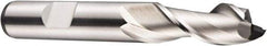 DORMER - 18mm Diam, 32mm LOC, 2 Flute Cobalt Keyway End Mill - Spiral Flute, Uncoated, 16mm Shank Diam, 92mm OAL, 40° Helix, Centercutting - Americas Industrial Supply
