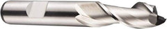 DORMER - 20mm Diam, 38mm LOC, 2 Flute Cobalt Keyway End Mill - Spiral Flute, Uncoated, 20mm Shank Diam, 104mm OAL, 40° Helix, Centercutting - Americas Industrial Supply
