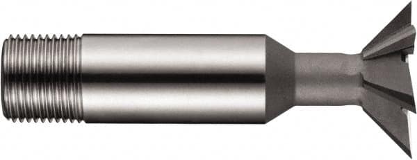 DORMER - 3/4" Diam x 0.2165" Width of Cut, 45° Included Angle, High Speed Steel Dovetail Cutter - 1/2" Shank Diam, Uncoated - Americas Industrial Supply