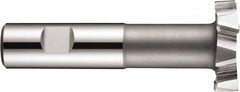 DORMER - 63mm Cut Diam, 8mm Cut Width, 61/64" Neck Diam, 63/64" Shank Diam, Cobalt T-Slot Cutter - Uncoated, Staggered Teeth, 12 Teeth, Weldon Flat - Americas Industrial Supply