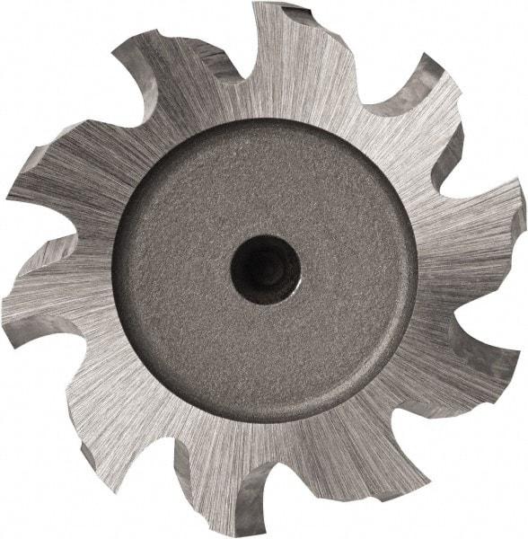 DORMER - 1-1/4" Diam x 3/16" Face Width, Cobalt, 10 Teeth, Shank Connection Woodruff Keyseat Cutter - Uncoated, 1/2" Shank, Staggered Teeth - Americas Industrial Supply
