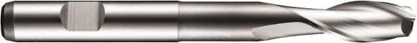 DORMER - 16mm Diam, 32mm LOC, 2 Flute Cobalt Keyway End Mill - Spiral Flute, Uncoated, 16mm Shank Diam, 123mm OAL, 30° Helix, Centercutting - Americas Industrial Supply