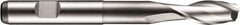 DORMER - 16mm Diam, 32mm LOC, 2 Flute Cobalt Keyway End Mill - Spiral Flute, Uncoated, 16mm Shank Diam, 123mm OAL, 30° Helix, Centercutting - Americas Industrial Supply