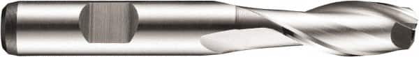 DORMER - 20mm Diam, 38mm LOC, 2 Flute Powdered Metal Keyway End Mill - Spiral Flute, Uncoated, 20mm Shank Diam, 104mm OAL, 30° Helix, Centercutting - Americas Industrial Supply