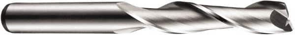 DORMER - 2 Flute Cobalt Roughing & Finishing Square End Mill - Uncoated, Straight Shank, 30° Helix, Centercutting, Extra Long Length - Americas Industrial Supply