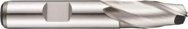 DORMER - 1" Diam, 26mm LOC, 2 Flute Powdered Metal Keyway End Mill - Spiral Flute, Uncoated, 25mm Shank Diam, 102mm OAL, 30° Helix, Centercutting - Americas Industrial Supply