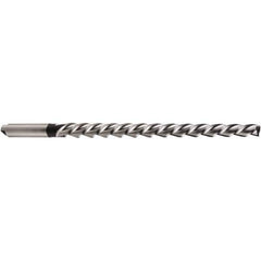 DORMER - 2mm Pin, 0.1127" Diam, 0.0749" Small End, 3.15mm Diam Tanged Shank, 48mm Flute, Taper Pin Reamer - Americas Industrial Supply