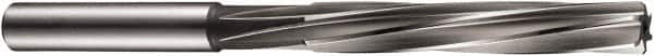 DORMER - Letter E High Speed Steel 6 Flute Chucking Reamer - Spiral Flute, 6.33mm Straight Shank, 50mm Flute Length, 100mm OAL - Americas Industrial Supply