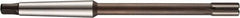 DORMER - 16mm Solid Carbide 6 Flute Chucking Reamer - Straight Flute, 2MT Morse Taper Shank, 22mm Flute Length, 210mm OAL - Americas Industrial Supply