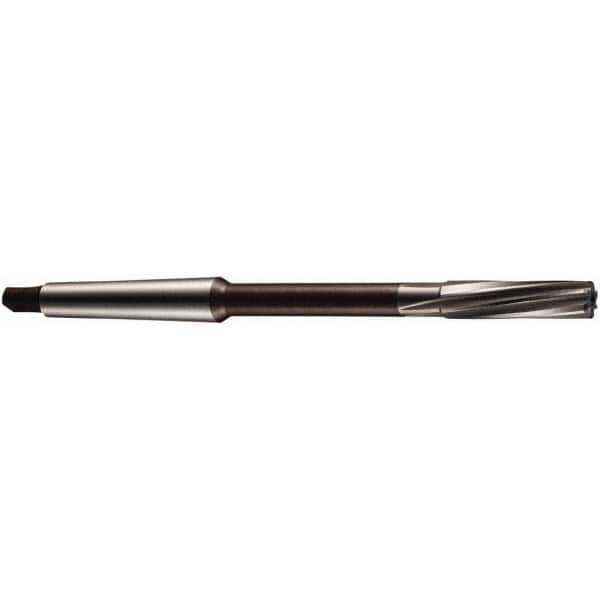 Chucking Reamer: 0.7092″ Dia, 8.6286″ OAL, 2.2064″ Flute Length, Morse Taper Shank, Solid Carbide 6 Flute, RH