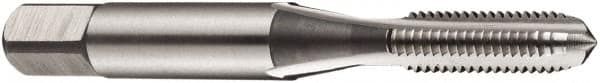 DORMER - M5x0.80 Metric Coarse, 3 Flute, Bottoming, Plug & Taper, Bright Finish, High Speed Steel Tap Set - Left Hand Cut, 50mm OAL, 6H Class of Fit, Series E101 - Americas Industrial Supply