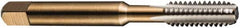 DORMER - #6-40 UNF, 3 Flute, Bottoming, Plug & Taper, Bright Finish, High Speed Steel Tap Set - Right Hand Cut, 2" OAL, 0.58" Thread Length, 2B; 3B Class of Fit, Series E071 - Americas Industrial Supply