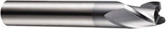 DORMER - 8mm Diam, 9mm LOC, 3 Flute Solid Carbide Keyway End Mill - Spiral Flute, AlCrN Finish, 8mm Shank Diam, 58mm OAL, 30° Helix, Centercutting - Americas Industrial Supply