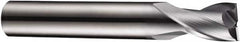 DORMER - 7mm Diam, 8mm LOC, 2 Flute Solid Carbide Keyway End Mill - Spiral Flute, AlCrN Finish, 8mm Shank Diam, 58mm OAL, 30° Helix, Centercutting - Americas Industrial Supply
