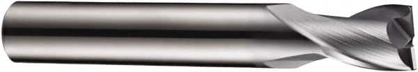 DORMER - 8mm Diam, 9mm LOC, 2 Flute Solid Carbide Keyway End Mill - Spiral Flute, AlCrN Finish, 8mm Shank Diam, 58mm OAL, 30° Helix, Centercutting - Americas Industrial Supply