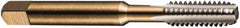 DORMER - M16x2.00 Metric Coarse 6H 4 Flute Bright Finish High Speed Steel Straight Flute Machine Tap - Bottoming, Left Hand Thread, 102mm OAL, 24mm Thread Length, Oversize - Americas Industrial Supply