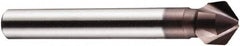 DORMER - 6mm Shank Diam, 3 Flute 100° High Speed Steel Countersink - TiAlN Finish, 53mm OAL, Single End, Straight Shank, Right Hand Cut - Americas Industrial Supply