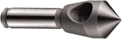 DORMER - 14mm Head Diam, 8mm Shank Diam, 1 Flute 90° Cobalt Countersink - Bright Finish, 48mm OAL, Single End, Straight Shank, Right Hand Cut - Americas Industrial Supply