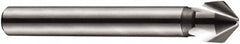 DORMER - 6mm Shank Diam, 3 Flute 90° High Speed Steel Countersink - Bright Finish, 50mm OAL, Single End, Straight Shank, Right Hand Cut - Americas Industrial Supply