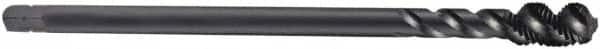 DORMER - M14x1.25 Metric Fine 3 Flute 6H Bottoming Spiral Flute Tap - Cobalt, Oxide Finish, 100mm OAL, Right Hand Flute, Right Hand Thread, Series EX11 - Americas Industrial Supply