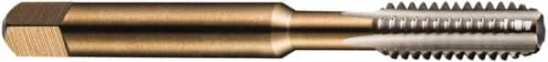 DORMER - 1-1/4 - 12 UNF 2B 4 Flute Bright Finish High Speed Steel Straight Flute Machine Tap - Taper, Right Hand Thread, 151mm OAL, 41mm Thread Length, Oversize - Americas Industrial Supply