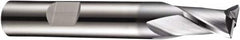 DORMER - 4.5mm Diam, 5mm LOC, 2 Flute Solid Carbide Keyway End Mill - Spiral Flute, AlCrN Finish, 6mm Shank Diam, 54mm OAL, 30° Helix, Centercutting - Americas Industrial Supply