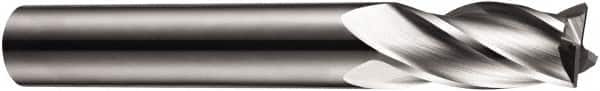 DORMER - 4 Flute Solid Carbide Roughing & Finishing Square End Mill - Uncoated, Straight Shank, 30° Helix, Centercutting, Regular Length - Americas Industrial Supply