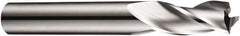 DORMER - 2mm, 6mm LOC, 3mm Shank Diam, 38mm OAL, 3 Flute, Solid Carbide Square End Mill - Single End, Bright Finish, Spiral Flute, 30° Helix, Centercutting, Right Hand Cut, Right Hand Flute, Series S903 - Americas Industrial Supply