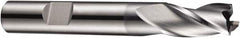 DORMER - 3mm Diam, 7mm LOC, 3 Flute Solid Carbide Keyway End Mill - Spiral Flute, AlCrN Finish, 6mm Shank Diam, 57mm OAL, 30° Helix, Centercutting - Americas Industrial Supply