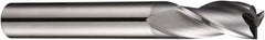 DORMER - 5mm Diam, 10mm LOC, 3 Flute Solid Carbide Keyway End Mill - Spiral Flute, AlCrN Finish, 6mm Shank Diam, 57mm OAL, 30° Helix, Centercutting - Americas Industrial Supply
