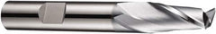 DORMER - 3mm Diam, 7mm LOC, 2 Flute Solid Carbide Keyway End Mill - Spiral Flute, AlCrN Finish, 6mm Shank Diam, 57mm OAL, 30° Helix, Centercutting - Americas Industrial Supply