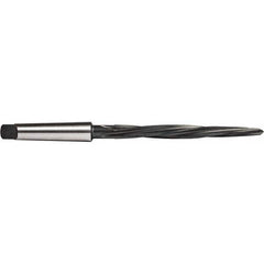 Union Butterfield - 7/16" Reamer Diam, 1/4" Small End Diam, 2MT Morse Taper Shank, 4-3/8" Flute, Bridge Reamer - Americas Industrial Supply