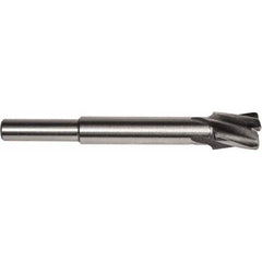 11/16″ Diam, 1/4″ Shank, Diam, 4 Flutes, Straight Shank, Interchangeable Pilot Counterbore 2-13/16″ OAL, 1/2″ Flute Length, Bright Finish, High Speed Steel, Aircraft Style