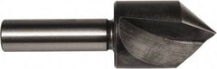 Union Butterfield - 1-1/2" Head Diam, 1/2" Shank Diam, 1 Flute 90° High Speed Steel Countersink - Bright Finish, 3-7/8" OAL, Single End, Straight Shank, Right Hand Cut - Americas Industrial Supply