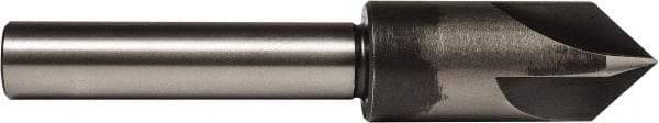 Union Butterfield - 3/4" Head Diam, 1/2" Shank Diam, 4 Flute 60° High Speed Steel Countersink - Bright Finish, 4-1/8" OAL, Single End, Straight Shank, Right Hand Cut - Americas Industrial Supply