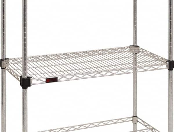 Eagle MHC - 48" Wide, 1-1/8 High, Open Shelving Accessory/Component - Steel Chrome Plated, Chrome Finish, 24" Deep, Use with Eagle MHC Shelving - Americas Industrial Supply